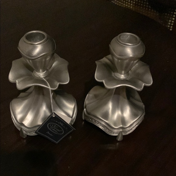 Novel collection pewter  Candle Holders - Picture 1 of 2